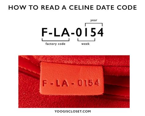 celine ce00/23|Celine date code examples.